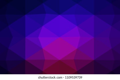 Light Pink, Blue vector shining triangular backdrop. Elegant bright polygonal illustration with gradient. A completely new design for your business.
