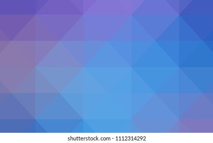 Light Pink, Blue vector shining triangular backdrop. Colorful illustration in abstract style with triangles. The best triangular design for your business.