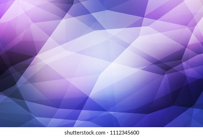 Light Pink, Blue vector shining triangular layout. Elegant bright polygonal illustration with gradient. New template for your brand book.