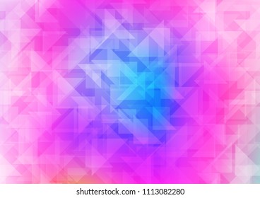 Light Pink, Blue vector shining hexagonal template. An elegant bright illustration with gradient. The template can be used as a background for cell phones.