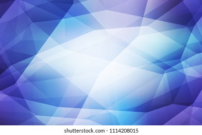 Light Pink, Blue vector shining triangular backdrop. Elegant bright polygonal illustration with gradient. Template for cell phone's backgrounds.