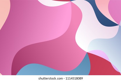 Light Pink, Blue vector shining cranked background. Geometric illustration in Origami style with gradient.  A completely new template for your business design.