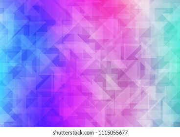 Light Pink, Blue vector shining hexagonal template. Creative illustration in halftone style with gradient. Brand new design for your business.
