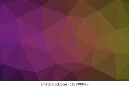 Light Pink, Blue vector shining triangular layout. Modern abstract illustration with triangles. Completely new template for your banner.