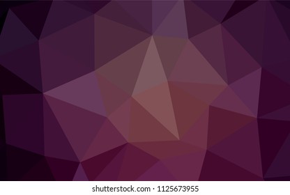 Light Pink, Blue vector shining triangular backdrop. Colorful illustration in polygonal style with gradient. Triangular pattern for your design.