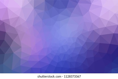 Light Pink, Blue vector shining triangular backdrop. Polygonal abstract illustration with gradient. Pattern for a brand book's backdrop.
