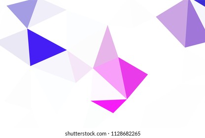 Light Pink, Blue vector shining triangular cover. Creative geometric illustration in Origami style with gradient. A new texture for your web site.