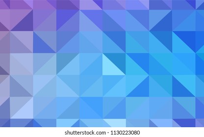 Light Pink, Blue vector shining triangular backdrop. Creative geometric illustration in Origami style with gradient. Template for cell phone's backgrounds.