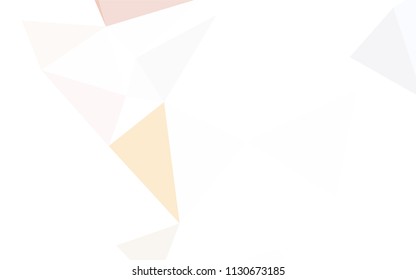 Light Pink, Blue vector shining triangular layout. Shining colorful illustration with triangles. Completely new template for your banner.