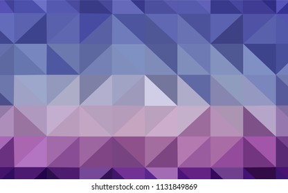 Light Pink, Blue vector shining triangular layout. A sample with polygonal shapes. Textured pattern for your backgrounds.