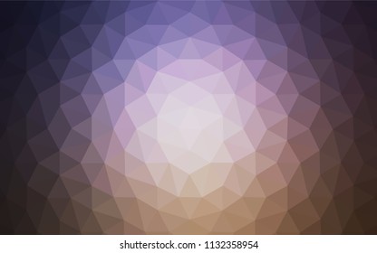 Light Pink, Blue vector shining triangular cover. Colorful illustration in polygonal style with gradient. Brand new design for your business.