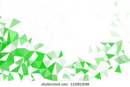 Light Pink, Blue vector shining triangular cover. Shining polygonal illustration, which consist of triangles. Template for cell phone's backgrounds.