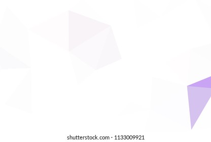 Light Pink, Blue vector shining triangular backdrop. Polygonal abstract illustration with gradient. A completely new design for your leaflet.