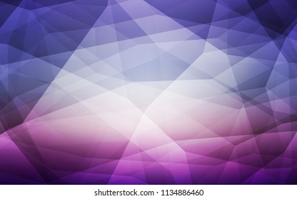 Light Pink, Blue vector shining triangular backdrop. A completely new color illustration in a polygonal style. Textured pattern for your backgrounds.