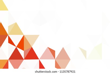 Light Pink, Blue vector shining triangular cover. Shining colorful illustration with triangles. Brand new design for your business.