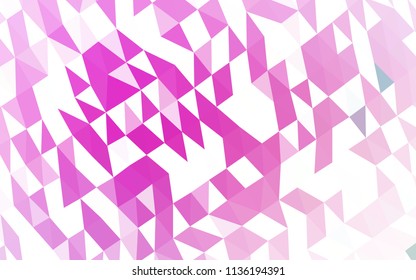 Light Pink, Blue vector shining hexagonal template. Brand new colored illustration in blurry style with gradient. The elegant pattern can be used as part of a brand book.