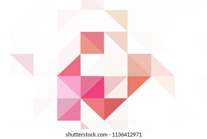 Light Pink, Blue vector shining triangular backdrop. Glitter abstract illustration with an elegant triangles. Template for cell phone's backgrounds.