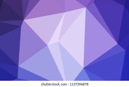 Light Pink, Blue vector shining triangular layout. Creative geometric illustration in Origami style with gradient. A new texture for your design.