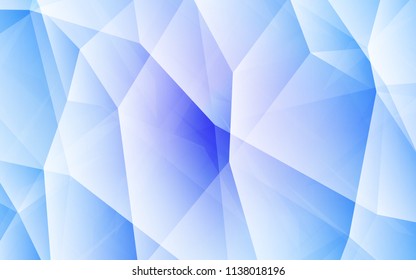 Light Pink, Blue vector shining triangular layout. Polygonal abstract illustration with gradient. New template for your brand book.