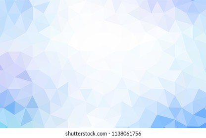 Light Pink, Blue vector shining triangular layout. Shining colorful illustration with triangles. Polygonal design for your web site.