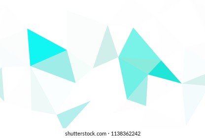 Light Pink, Blue vector shining triangular cover. Polygonal abstract illustration with gradient. A completely new design for your leaflet.