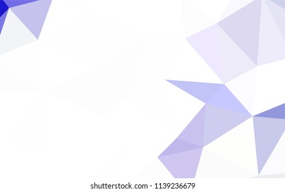 Light Pink, Blue vector shining triangular backdrop. Triangular geometric sample with gradient.  Completely new template for your banner.
