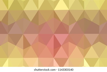 Light Pink, Blue vector shining triangular backdrop. Polygonal abstract illustration with gradient. Completely new template for your banner.