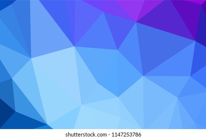 Light Pink, Blue vector shining triangular backdrop. Glitter abstract illustration with an elegant triangles. Template for cell phone's backgrounds.