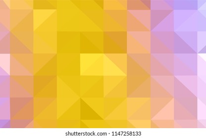 Light Pink, Blue vector shining triangular backdrop. Creative illustration in halftone style with triangles. Template for cell phone's backgrounds.