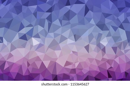 Light Pink, Blue vector shining triangular backdrop. A sample with polygonal shapes. Best triangular design for your business.