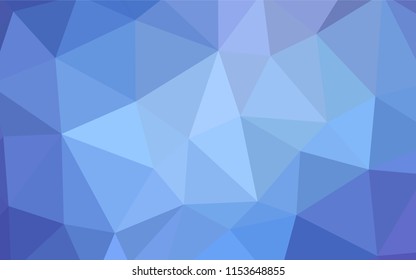 Light Pink, Blue vector shining triangular cover. Shining polygonal illustration, which consist of triangles. Completely new template for your banner.