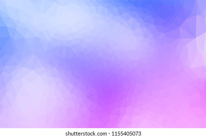 Light Pink, Blue vector shining hexagonal pattern. A completely new color illustration in a vague style. Brand new design for your business.