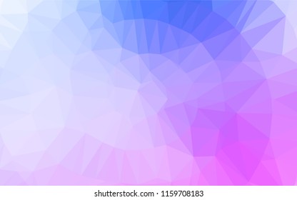 Light Pink, Blue vector shining hexagonal background. Colorful illustration in abstract style with gradient. A completely new design for your business.
