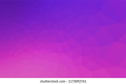 Light Pink, Blue vector shining hexagonal background. Colorful illustration in abstract style with gradient. The polygonal design can be used for your web site.