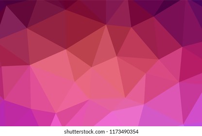 Light Pink, Blue vector shining triangular cover. A completely new color illustration in a polygonal style. Polygonal design for your web site.