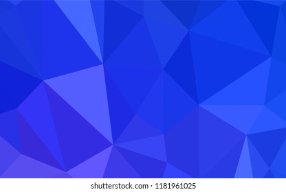 Light Pink, Blue vector shining triangular backdrop. Geometric illustration in Origami style with gradient.  Completely new template for your banner.