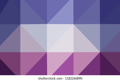 Light Pink, Blue vector shining triangular layout. Colorful illustration in polygonal style with gradient. The template for cell phone's backgrounds.