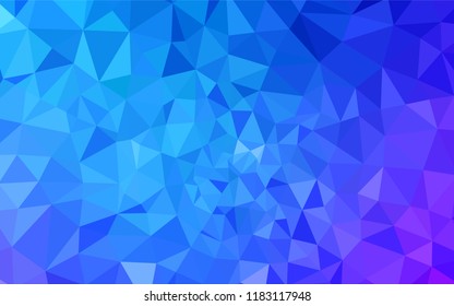 Light Pink, Blue vector shining triangular layout. Colorful illustration in abstract style with triangles. Template for cell phone's backgrounds.