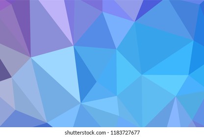 Light Pink, Blue vector shining triangular backdrop. Colorful abstract illustration with triangles. Best triangular design for your business.
