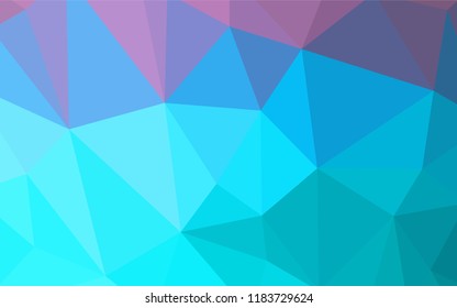 Light Pink, Blue vector shining triangular cover. Colorful illustration in polygonal style with gradient. Brand new design for your business.