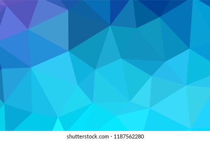 Light Pink, Blue vector shining triangular cover. Elegant bright polygonal illustration with gradient. Polygonal design for your web site.