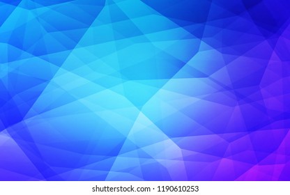 Light Pink, Blue vector shining triangular layout. Triangular geometric sample with gradient.  A completely new design for your leaflet.