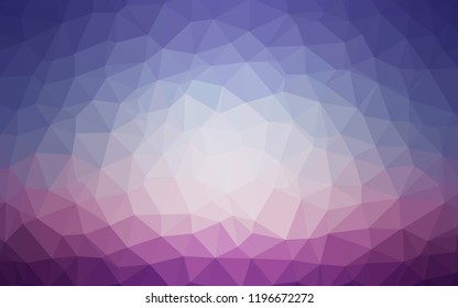 Light Pink, Blue vector shining triangular cover. Colorful illustration in abstract style with triangles. Completely new template for your banner.