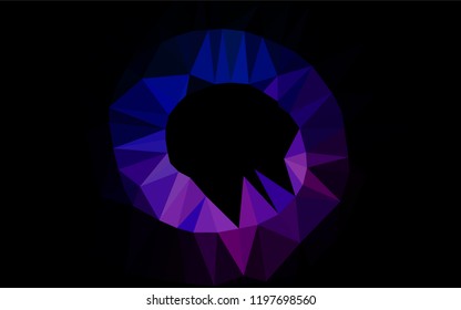Light Pink, Blue vector shining hexagonal pattern. A completely new color illustration in a vague style. The textured pattern can be used for background.