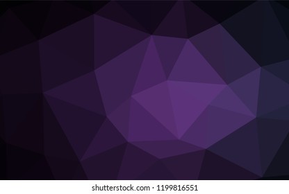 Light Pink, Blue vector shining triangular layout. Polygonal abstract illustration with gradient. Template for cell phone's backgrounds.