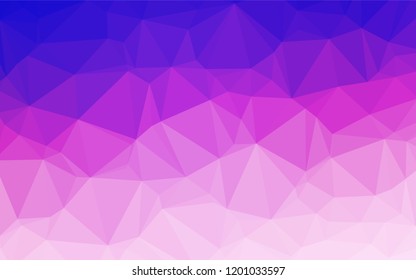 Light Pink, Blue vector shining hexagonal template. Glitter abstract illustration with an elegant design. The completely new template can be used for your brand book.