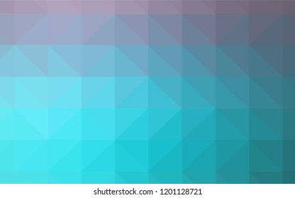 Light Pink, Blue vector shining triangular cover. Triangular geometric sample with gradient.  Triangular pattern for your design.
