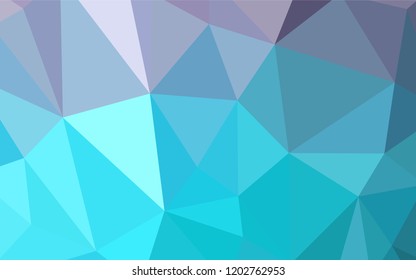 Light Pink, Blue vector shining triangular layout. Elegant bright polygonal illustration with gradient. A new texture for your web site.