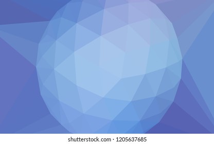 Light Pink, Blue vector shining triangular backdrop with a gem in a centre. Illustration in abstract style with triangles. New template for your brand book.
