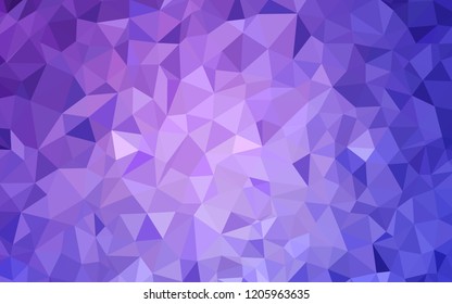 Light Pink, Blue vector shining triangular cover. Colorful abstract illustration with triangles. Template for cell phone's backgrounds.